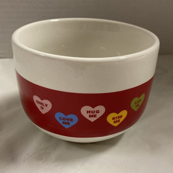 Vintage TB Toy Trading Company Valentine Candy Heart Decorated Mug Cup 12oz - Picture 3 of 10